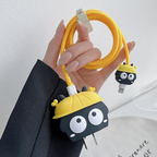 PokoBee: Cute Helmet Edition – iPhone Charger Cover with Cable Protector