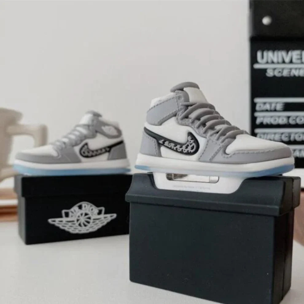 Boxed Heat Series Airpods- Grey Sneaker AirPods Cover