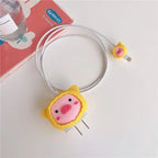 Sunny Piggy Edition – iPhone Charger Cover (With Wire Protector)