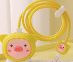 Sunny Piggy Edition – iPhone Charger Cover (With Wire Protector)