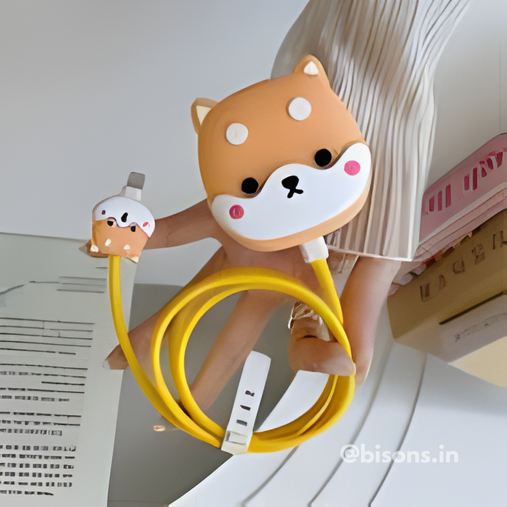 Cute Pup Edition – iPhone Charger Cover with Cable Protector