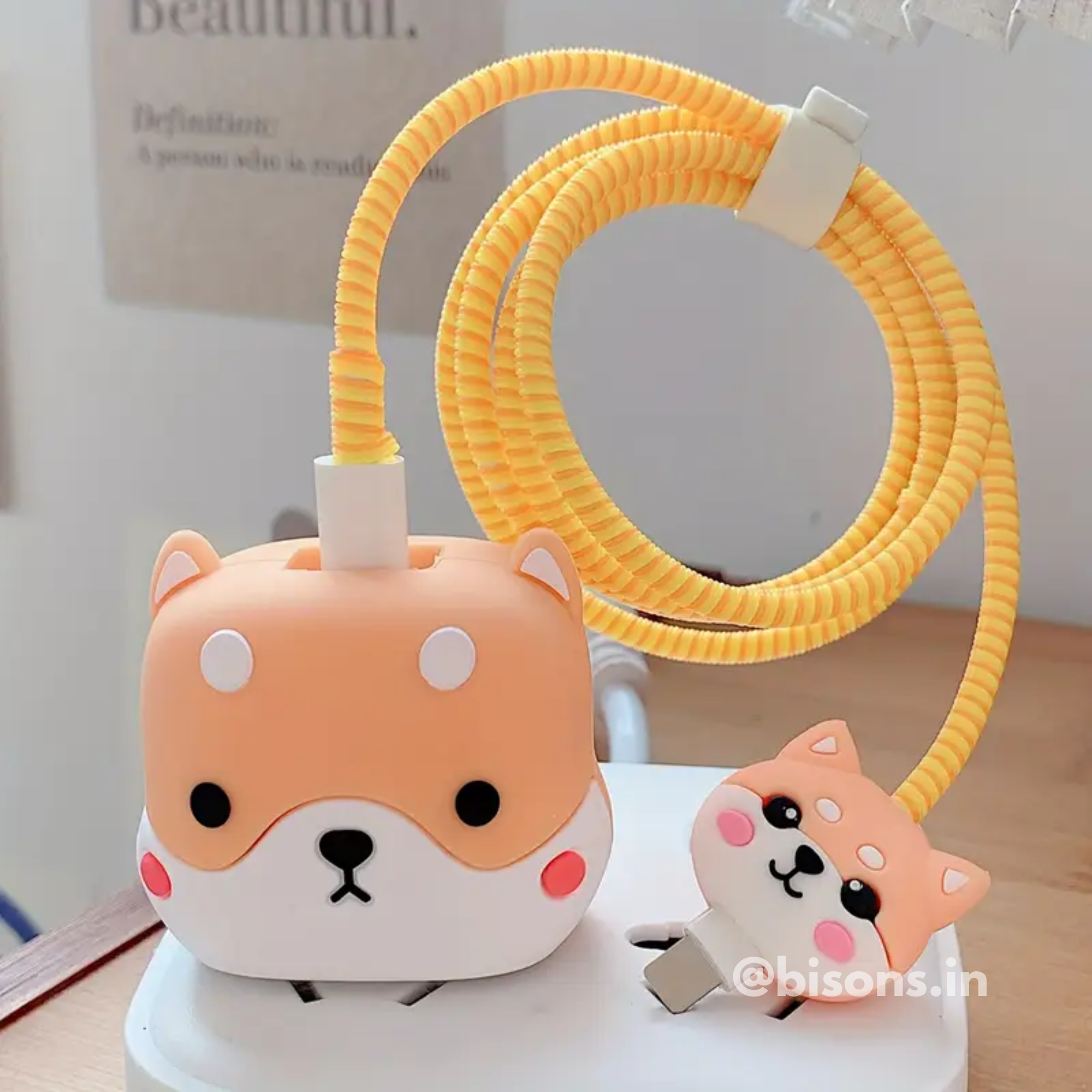 Cute Pup Edition – iPhone Charger Cover with Cable Protector