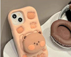 Beary Bop iPhone Case (With Built-in Stand)