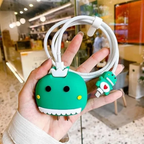 Cute Dino – iPhone Charger Cover (With Wire Protector)