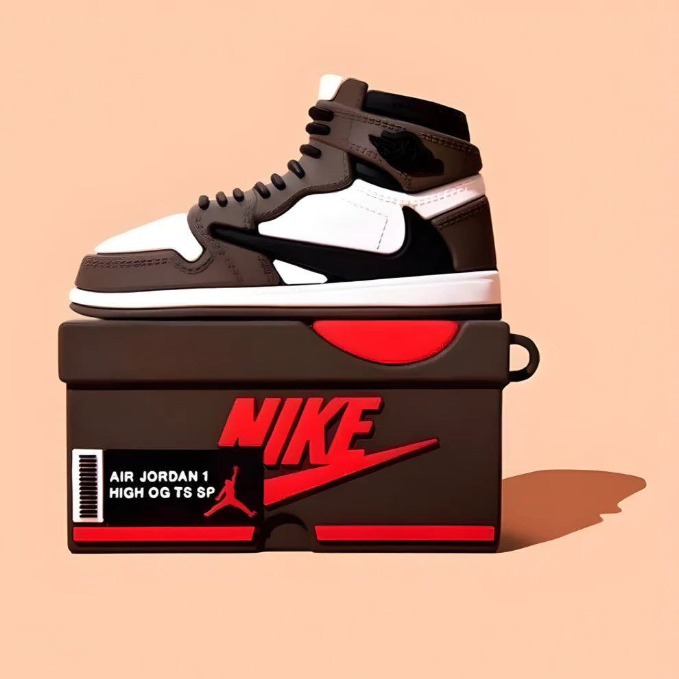 Cactus Court Drip Case Airpods- Mocha Brown Sneaker AirPods Cover