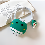 Cute Dino – iPhone Charger Cover (With Wire Protector)