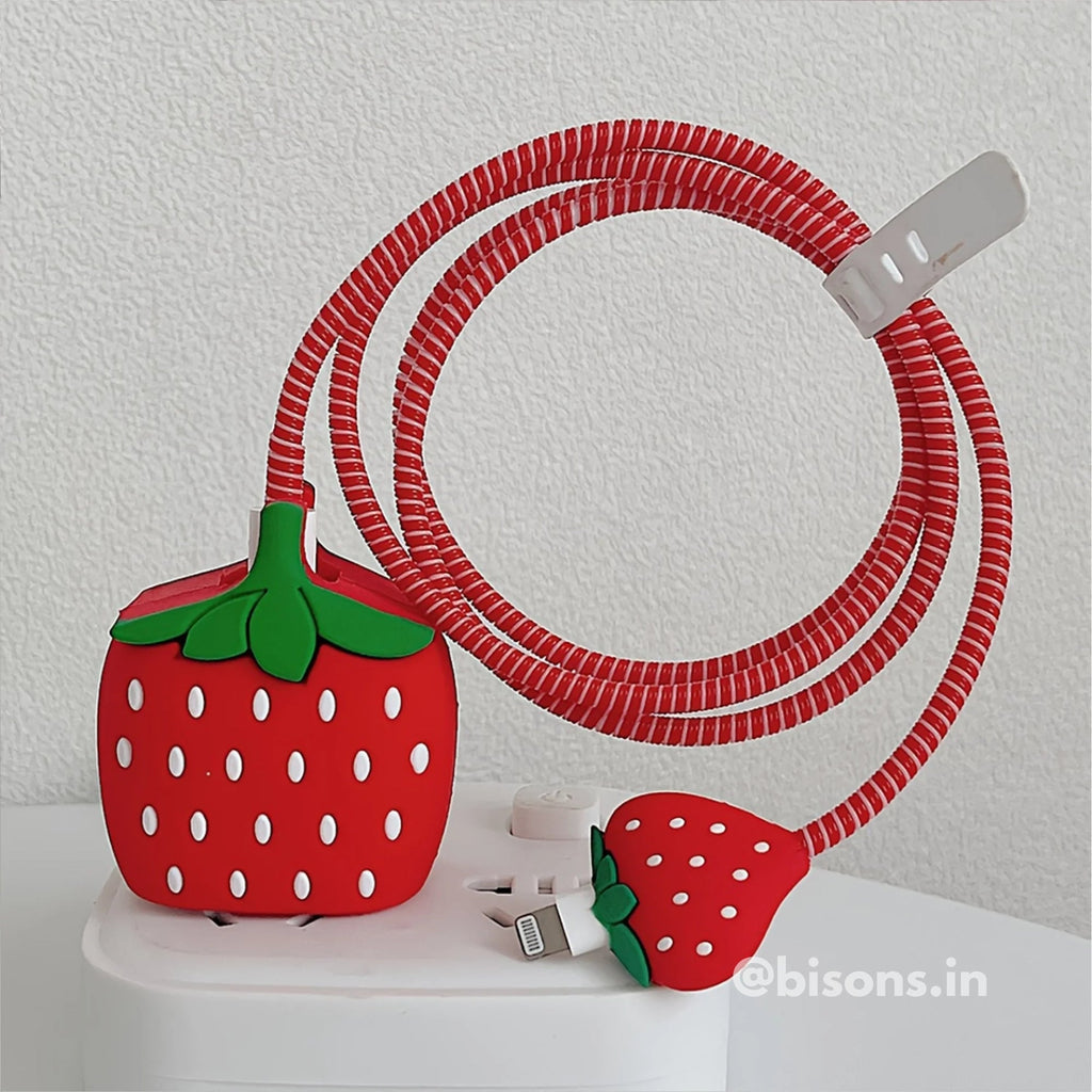 BobaBerry Edition – iPhone Charger Cover (With Wire Protector)