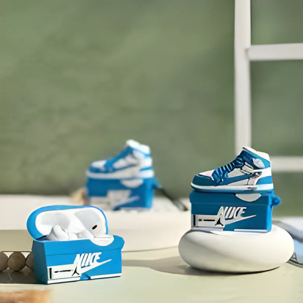 Cactus Court Drip Case Airpods- Blue Sneaker AirPods Cover