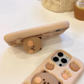 Beary Bop iPhone Case (With Built-in Stand)