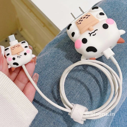 Cute Cow Edition – iPhone Charger Cover (With Wire Protector)