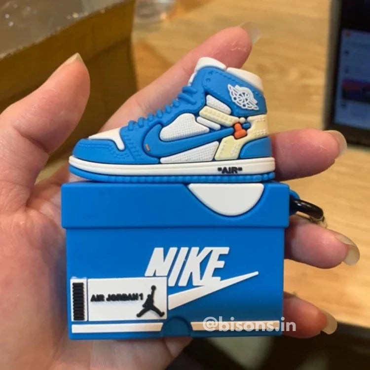 Cactus Court Drip Case Airpods- Blue Sneaker AirPods Cover