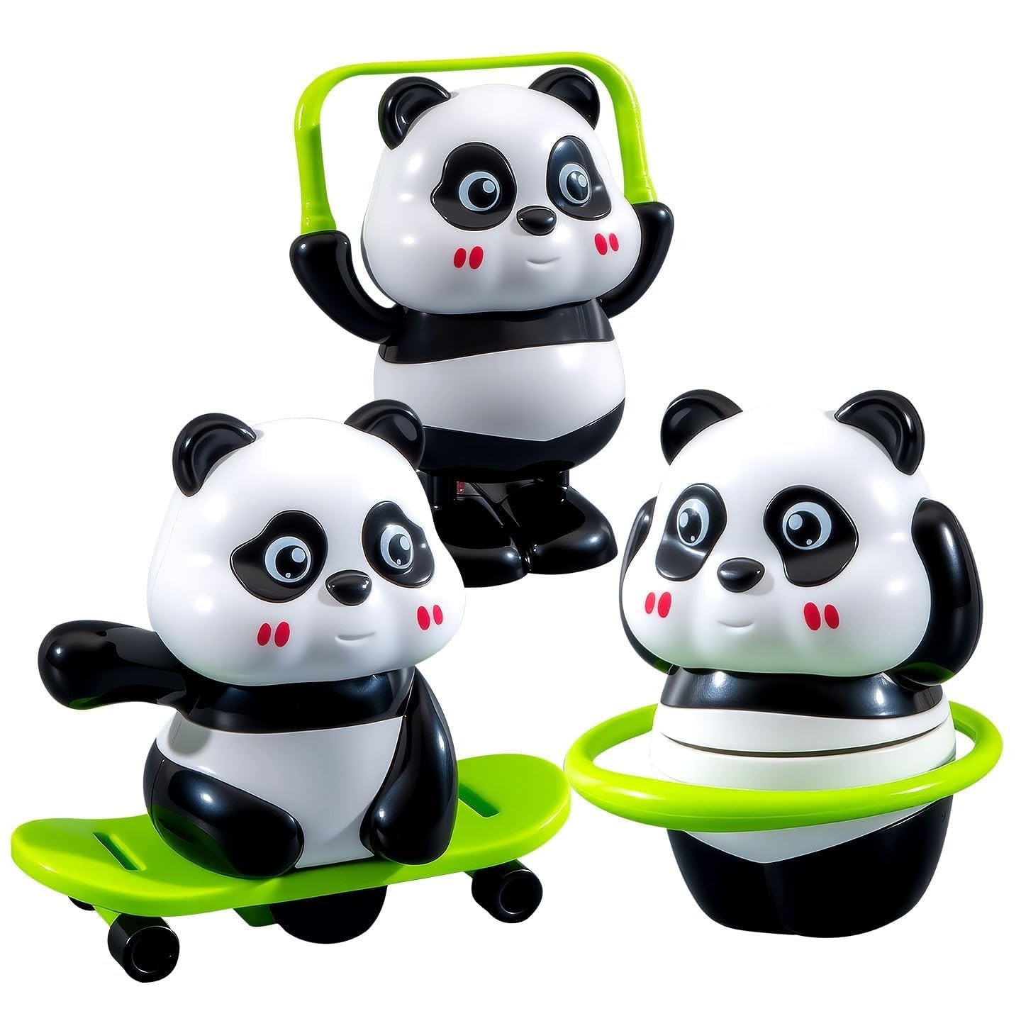 Cute Panda Miniature Desk Decor Showpiece | Kawaii Panda Table Decoration | Premium Home & Office Desk Accessory