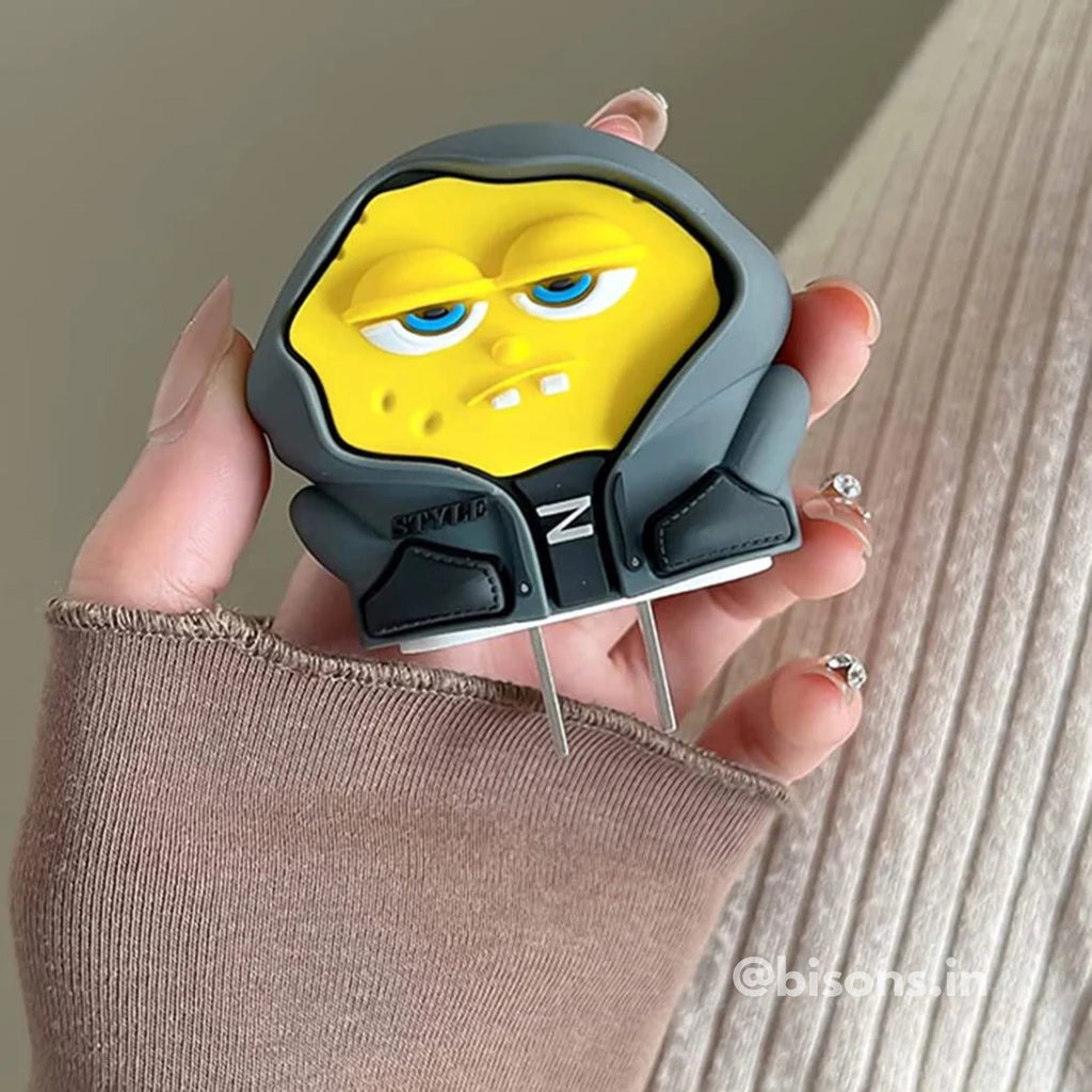 Bossy SpongeBob Edition – iPhone Charger Cover (With Wire Protector)