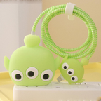 3-Eye Alien – iPhone Charger Cover (With Wire Protector)