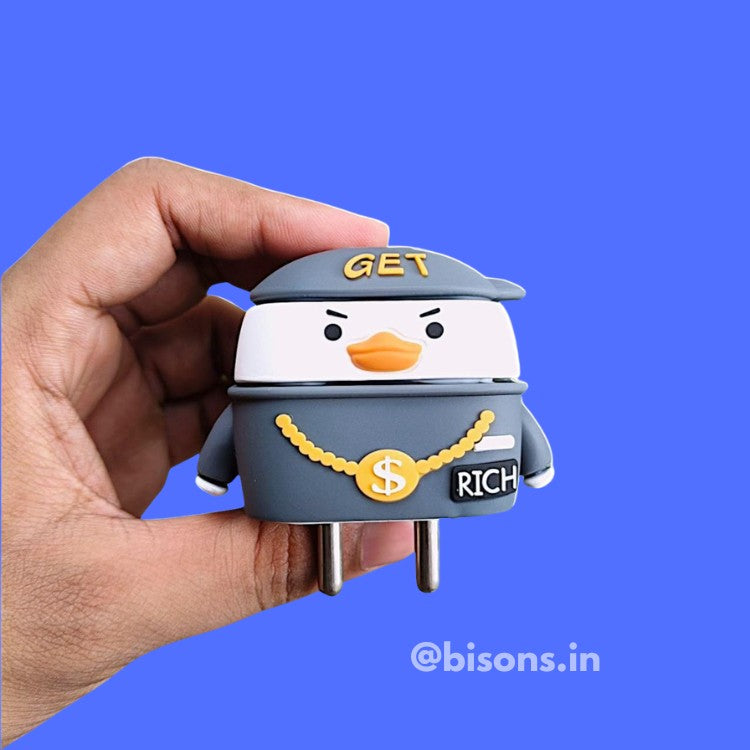 Rich Duck Edition – iPhone Charger Cover (With Wire Protector)