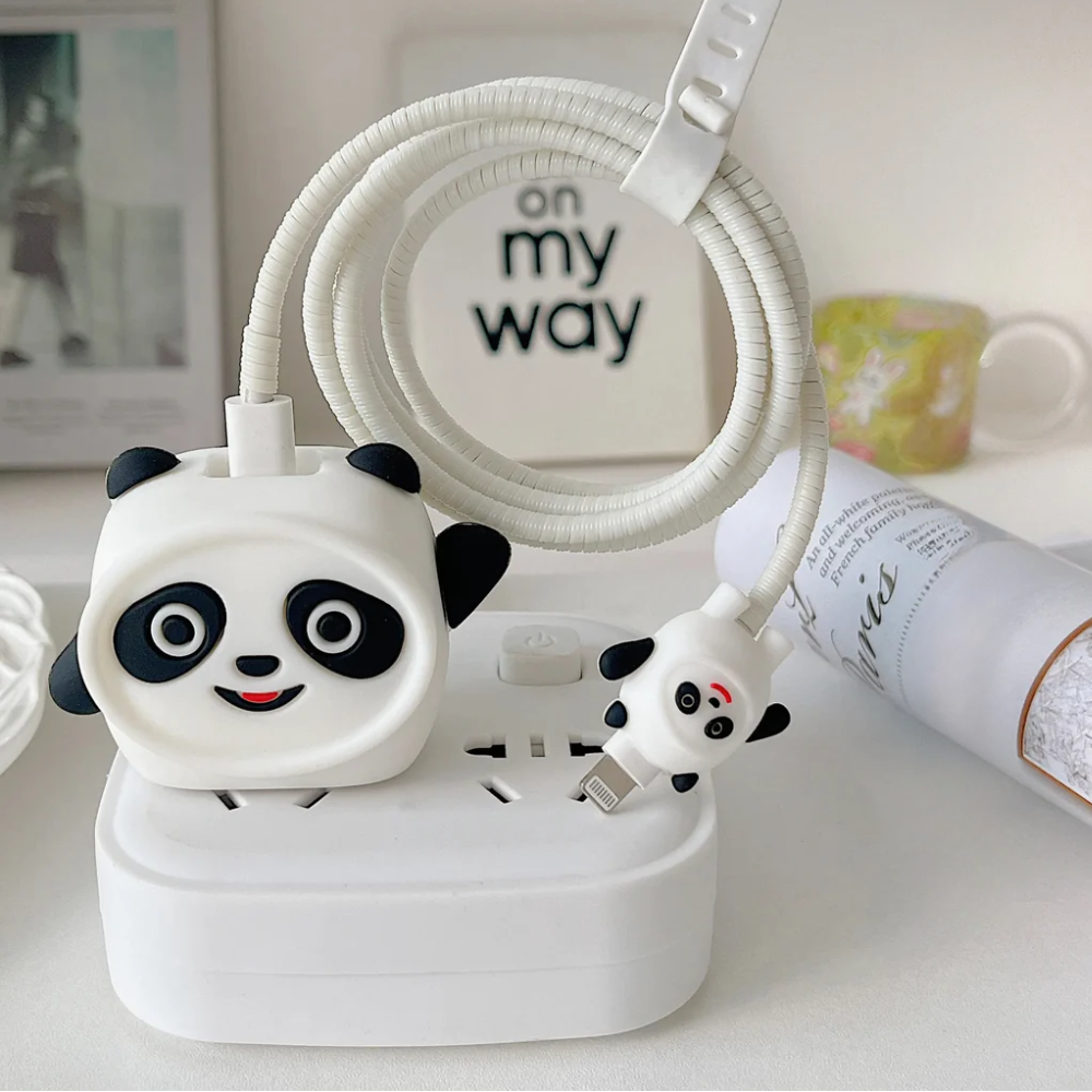 Panda Edition – iPhone Charger Cover (With Wire Protector)