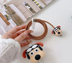 Pilot Pug Edition – iPhone Charger Cover (With Wire Protector)