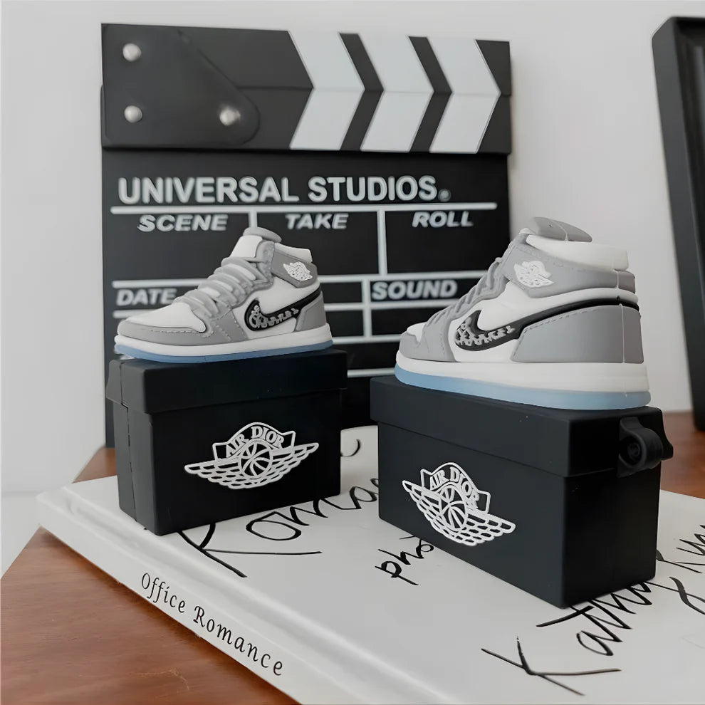Boxed Heat Series Airpods- Grey Sneaker AirPods Cover