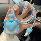 3D Little Heart Edition – iPhone Charger Cover (With Wire Protector)
