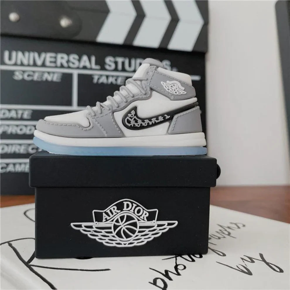Boxed Heat Series Airpods- Grey Sneaker AirPods Cover