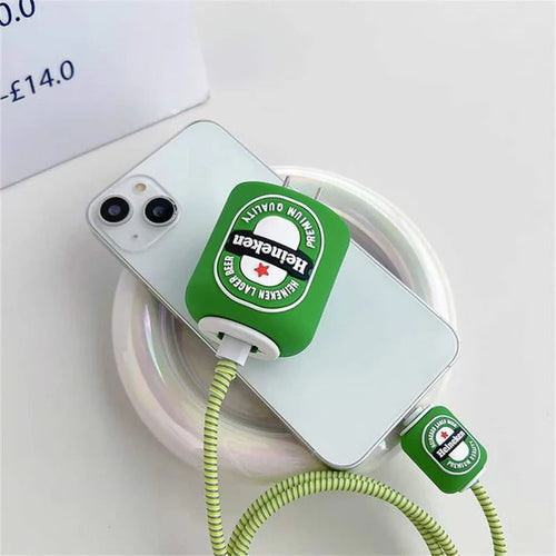Beer Can Edition – iPhone Charger Cover (With Wire Protector)