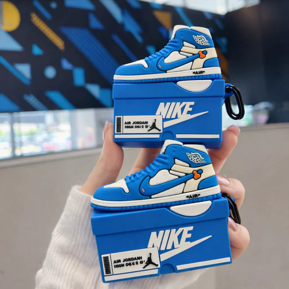 Cactus Court Drip Case Airpods- Blue Sneaker AirPods Cover