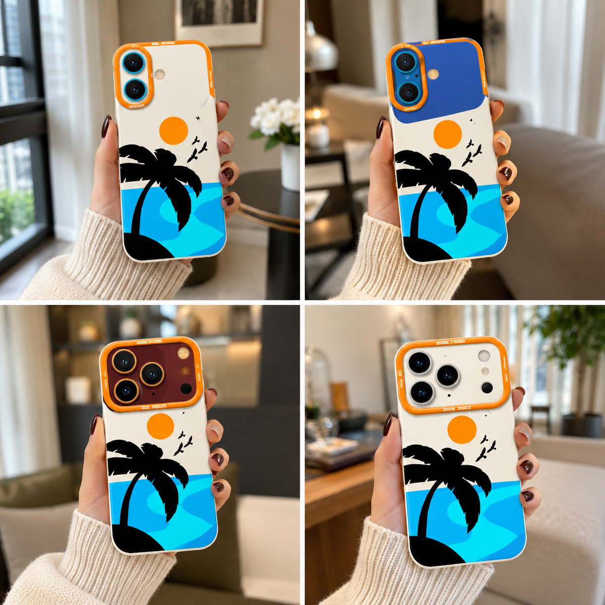 ✨ Tropical Sunset Oasis | Premium Designer iPhone Cover
