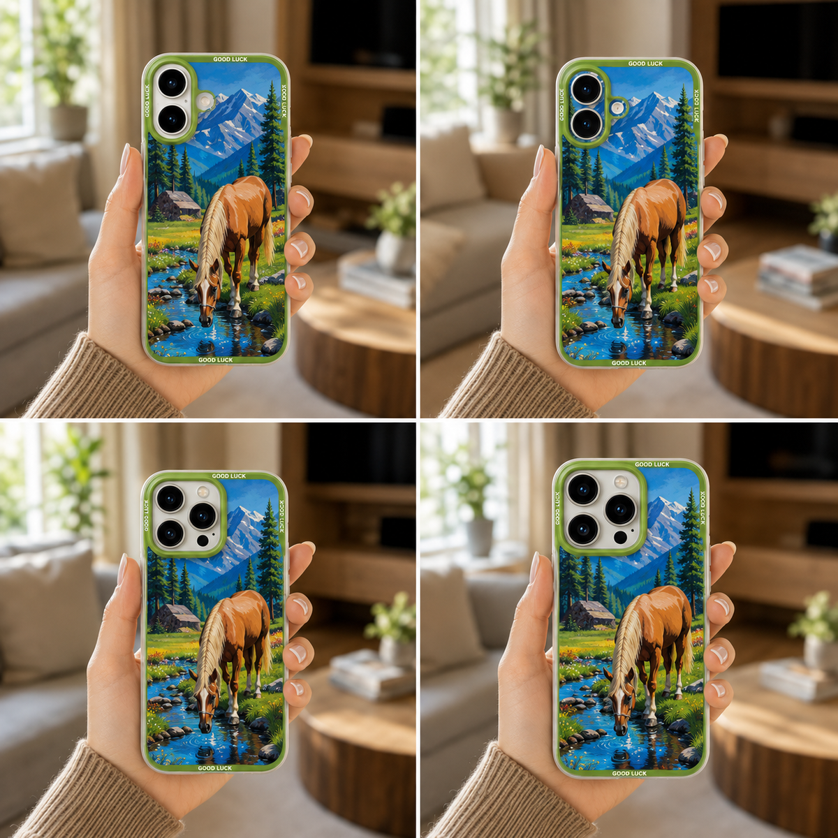 ✨ Mountain Retreat Scenic Horse Pasture | Premium Designer iPhone Cover