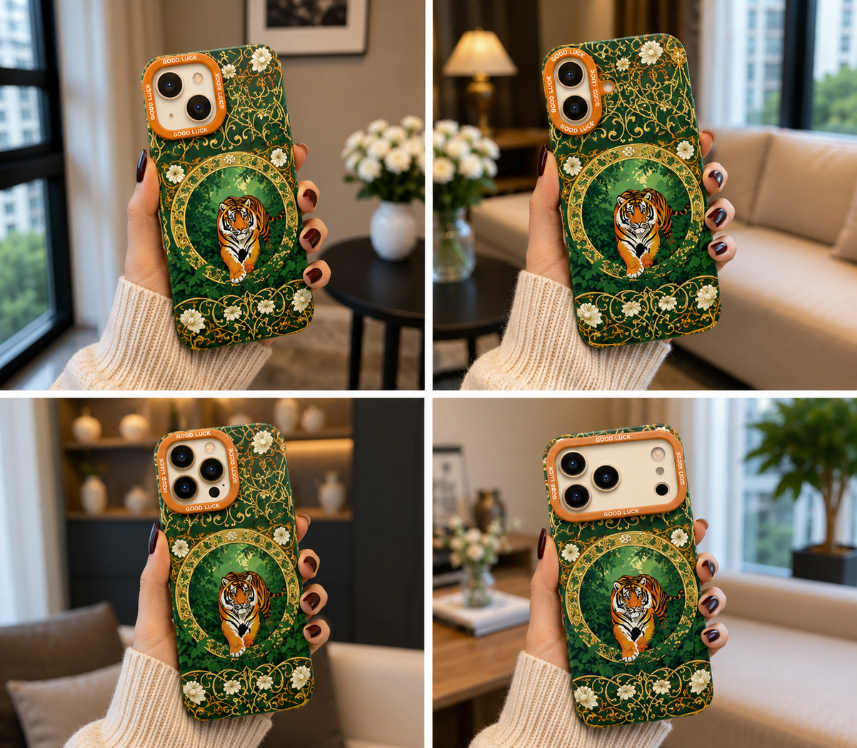 ✨ Tiger Majesty Luxe Jungle | Premium Designer iPhone Cover