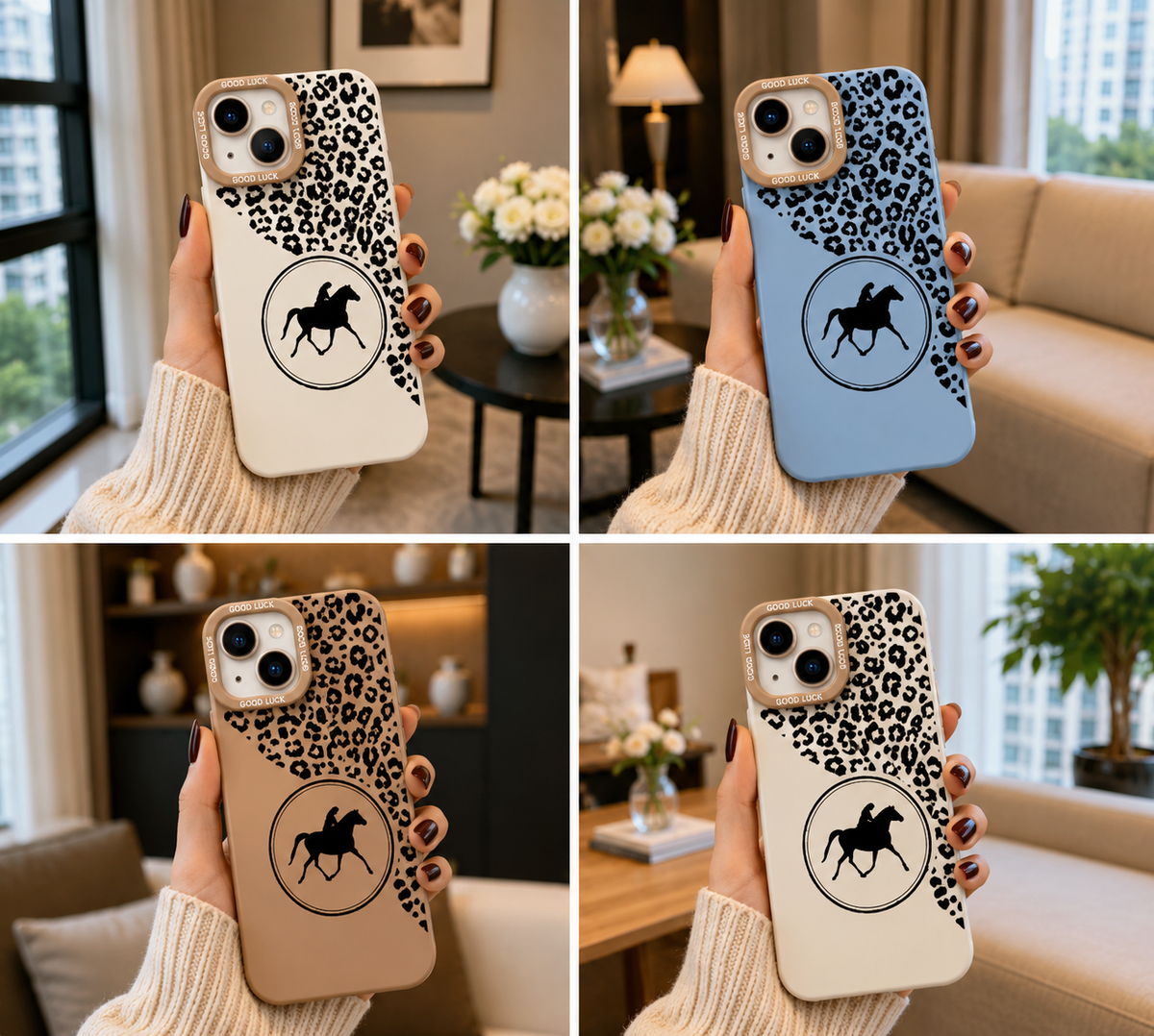 ✨ Galloping Glam Leopard Equine | Premium Designer iPhone Cover