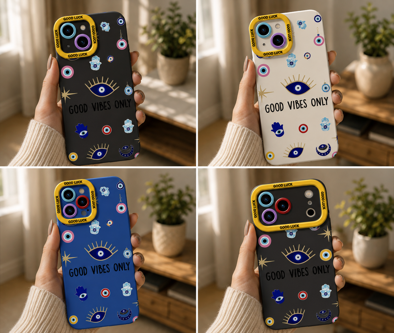 ✨ Good Vibes Only Protection | Premium Designer iPhone Cover