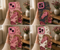 ✨ Elegant Horse & Floral Pattern | Premium Designer iPhone Cover