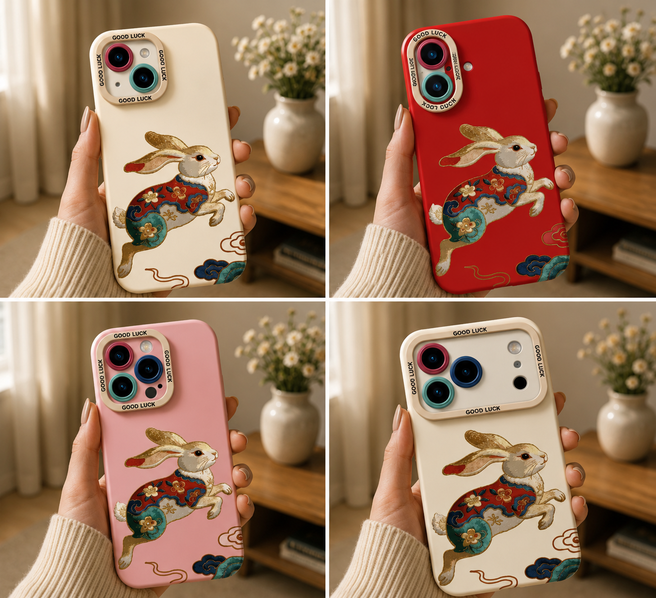 ✨ Vibrant Rabbit Art | Premium Designer iPhone Cover
