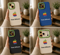 ✨ Retro Rainbow Apple Logo | Premium Designer iPhone Cover