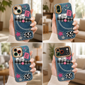 ✨ Retro Denim Charm | Premium Designer iPhone Cover