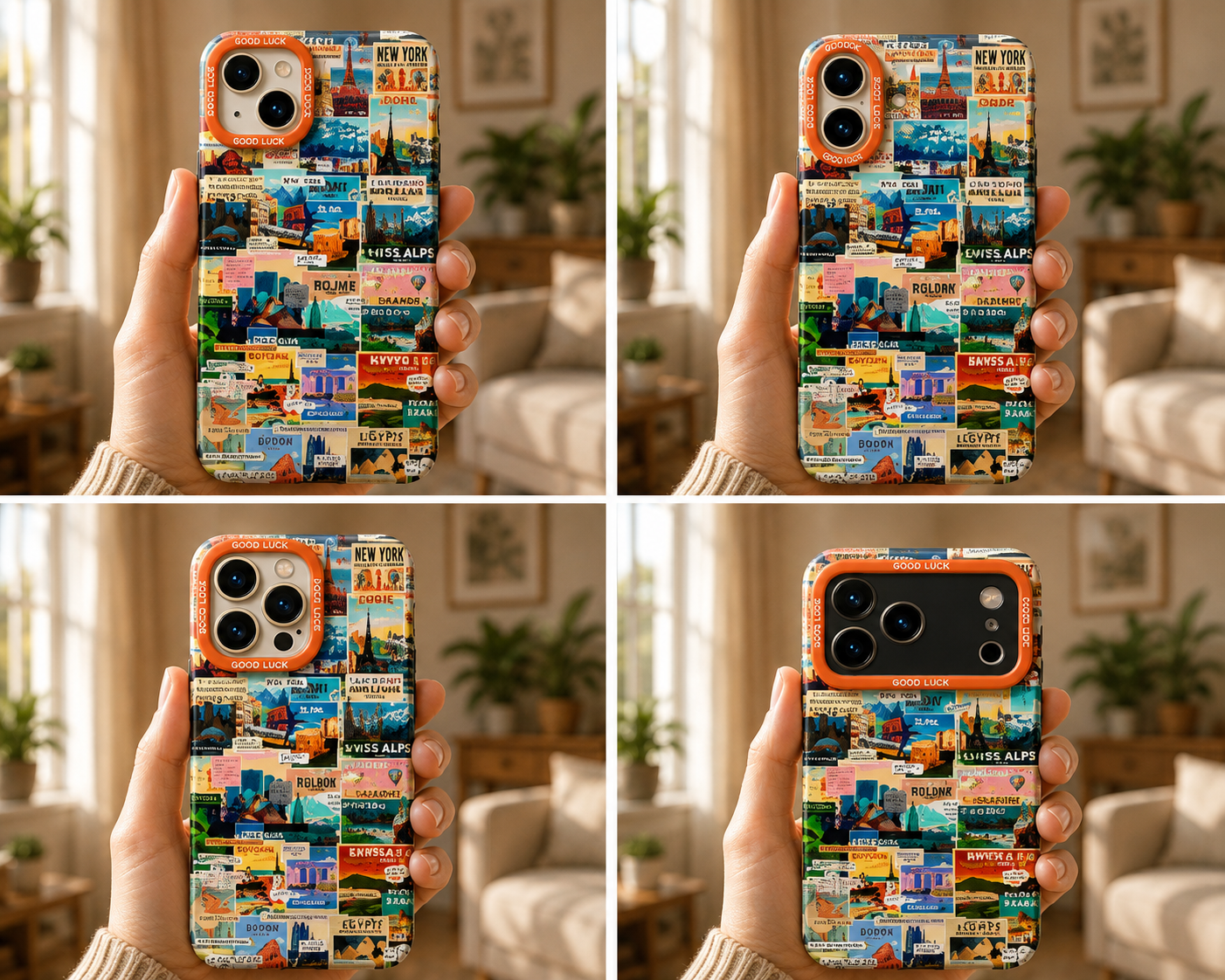 ✨ World Travel Collage | Premium Designer iPhone Cover