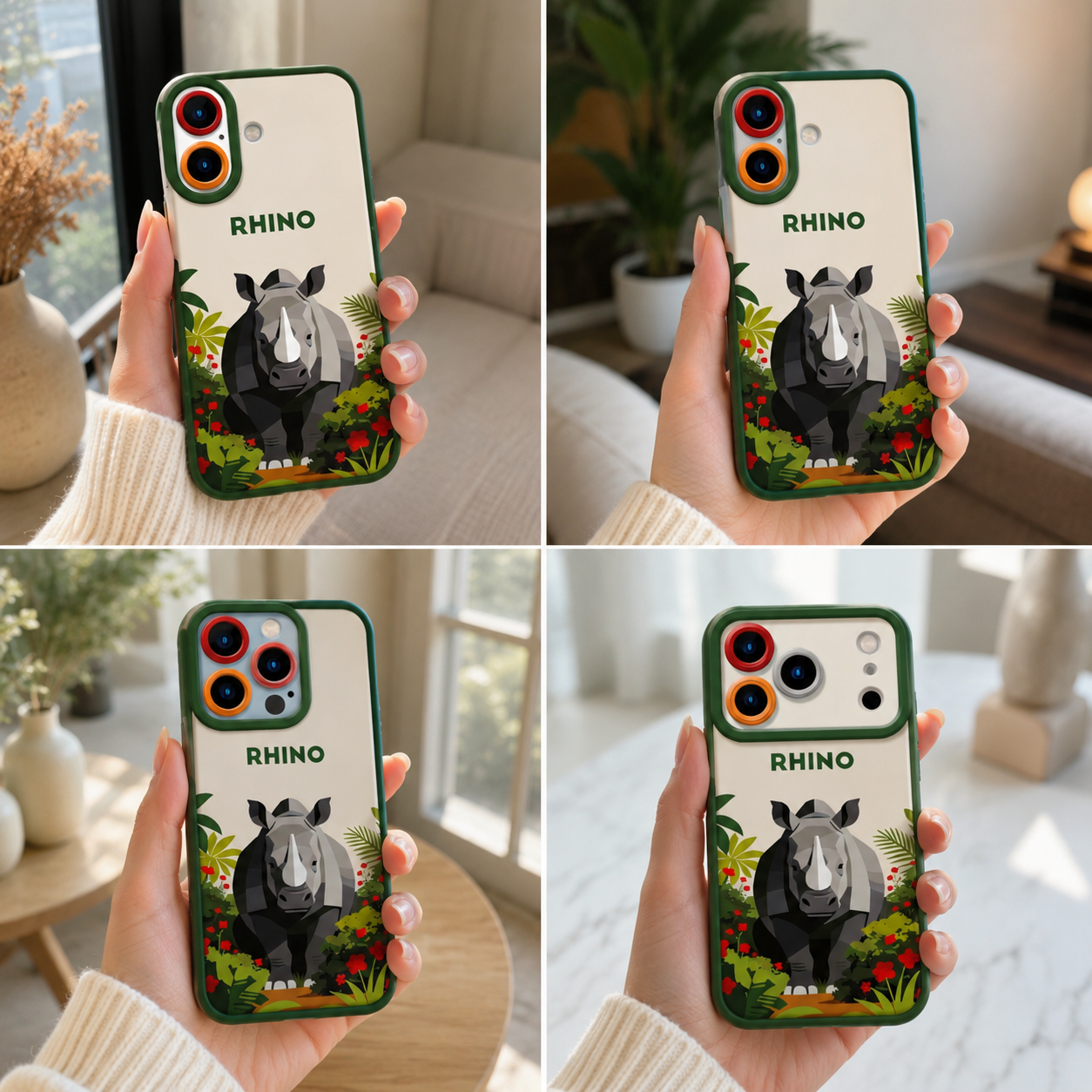 Wild Rhino Jungle Adventure Silicone Case