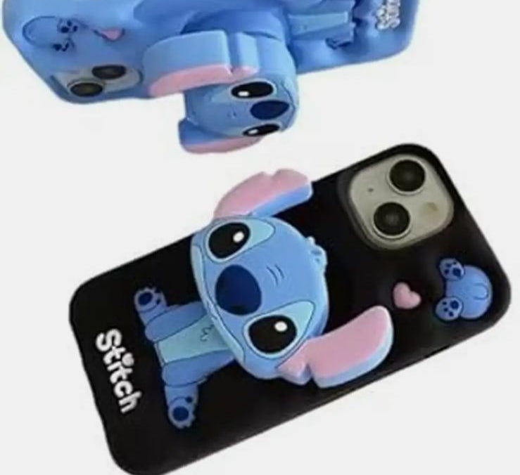 Cute Hello Kitty 3D Soft Silicone Case - Blue