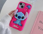 Cute Hello Kitty 3D Soft Silicone Case - Blue