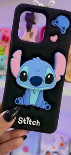Cute Hello Kitty 3D Soft Silicone Case - Blue