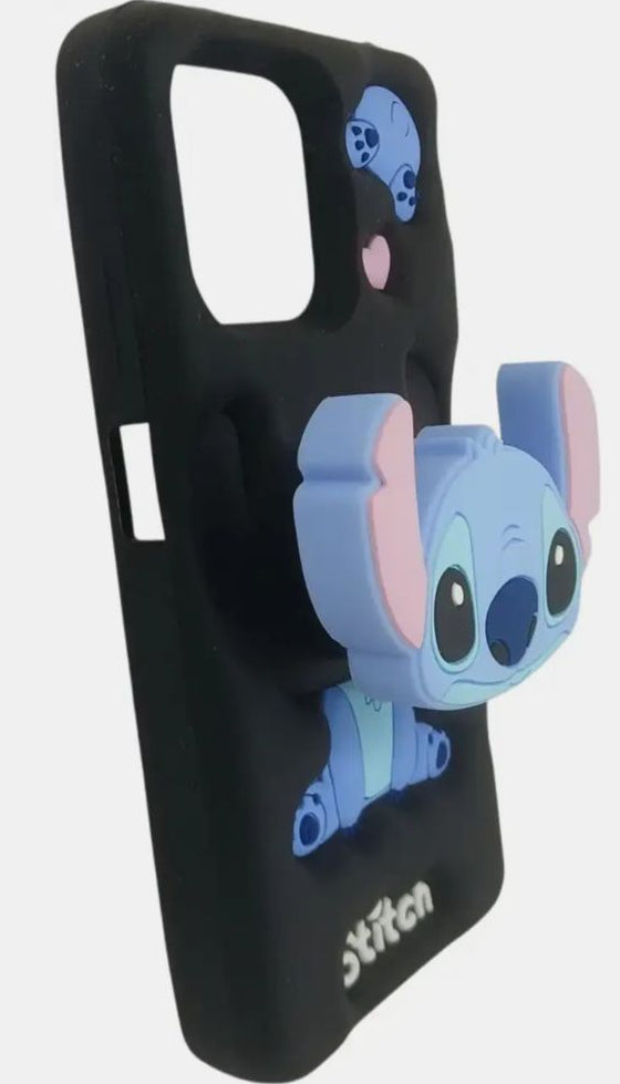Cute Hello Kitty 3D Soft Silicone Case - Blue
