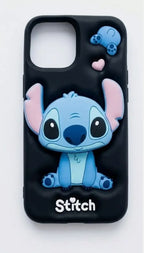 Cute Hello Kitty 3D Soft Silicone Case - Blue
