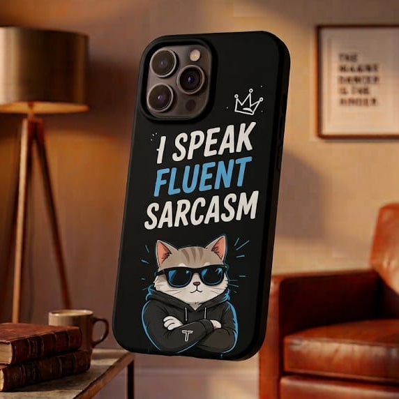 I Speak Fluent Sarcasm Printed Phone Cover