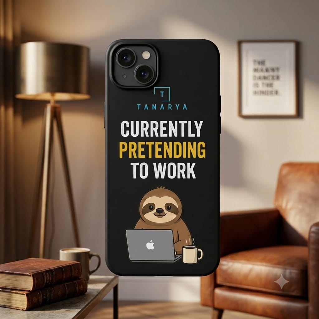 Currently Pretending To Work Printed Phone Cover