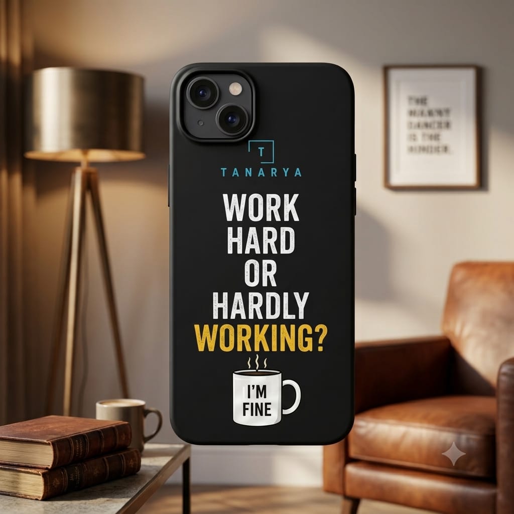 Work Hard Or Hardly Working Printed Phone Cover