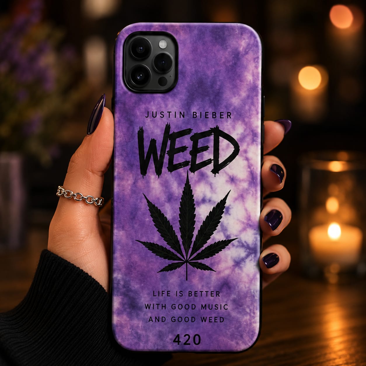 Good Music Good Weed Printed Phone Cover