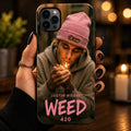 Justin Bieber Weed Portrait Printed Phone Cover