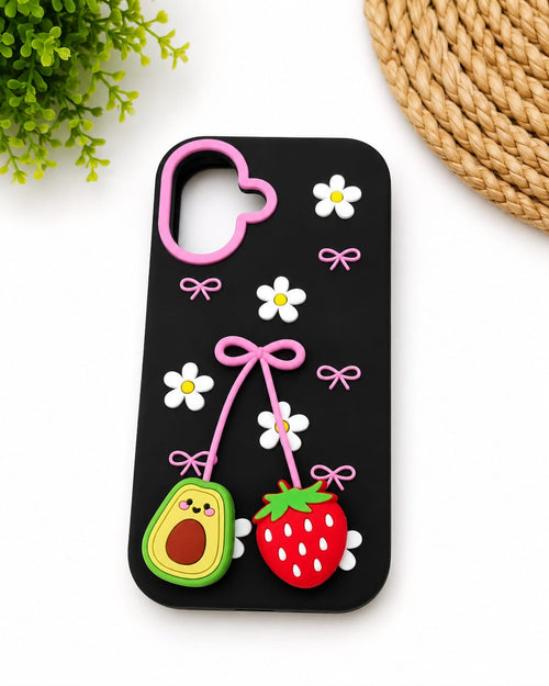 BerryCute Bow Charm iPhone Case