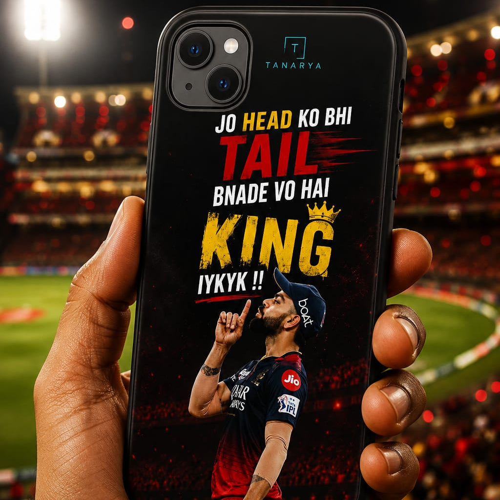 Jo Head Ko Bhi Tail Bnade Vo Hai King Printed Phone Cover