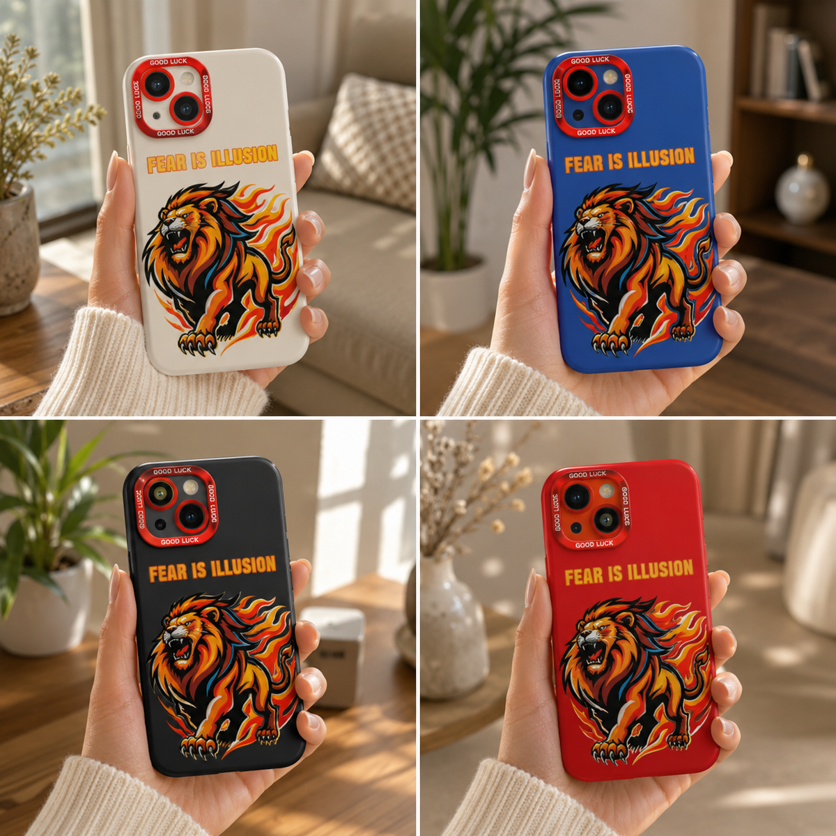 Fiery Lion Courage Silicone Case